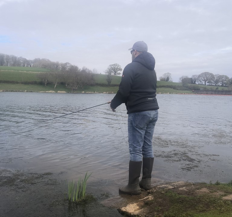 tom fishing at hawkridge
