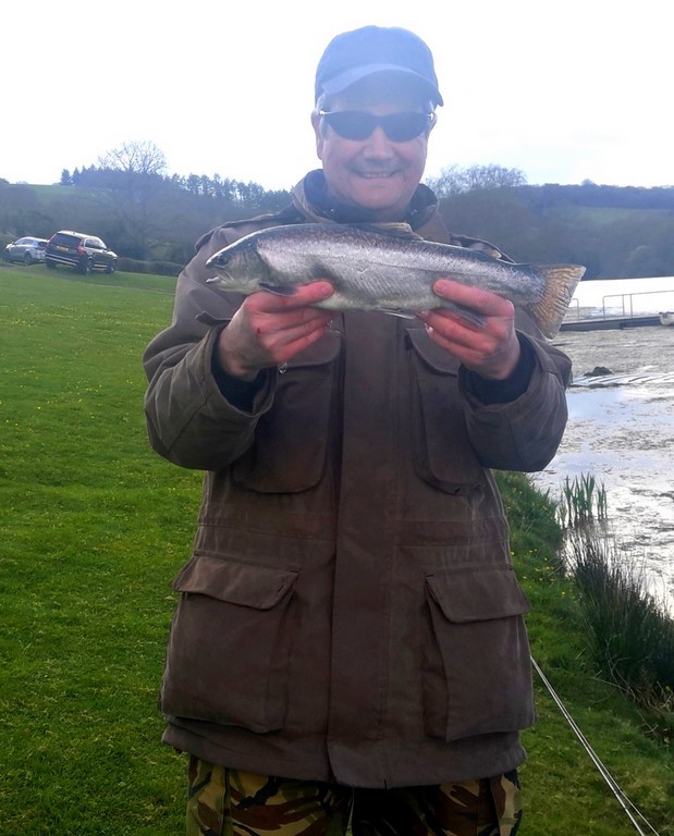 John with his 2lb Tiger trout.