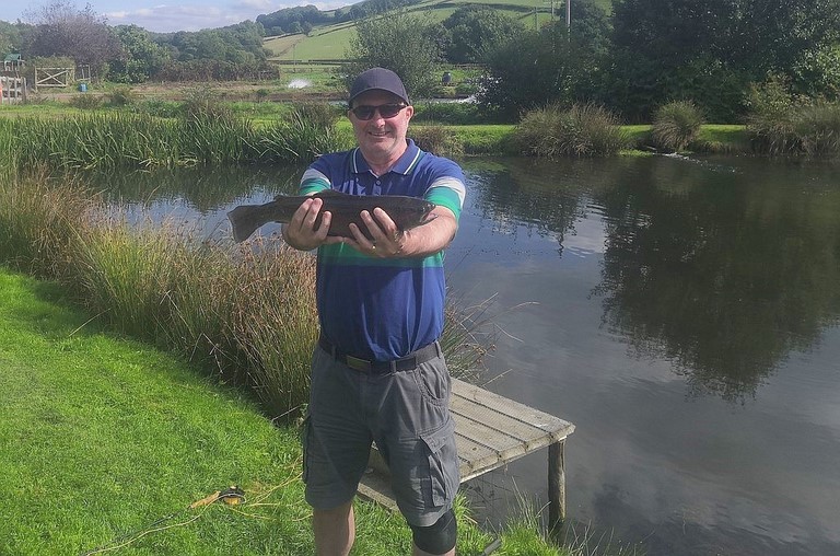 Rob with his exe valley trout