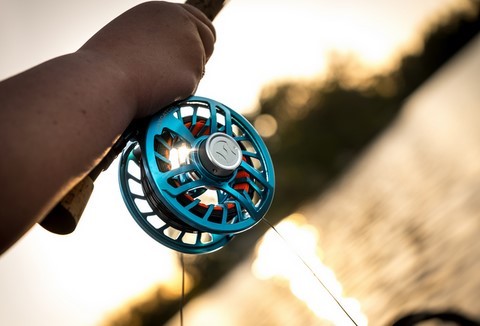 A photo of a fly fishing reel